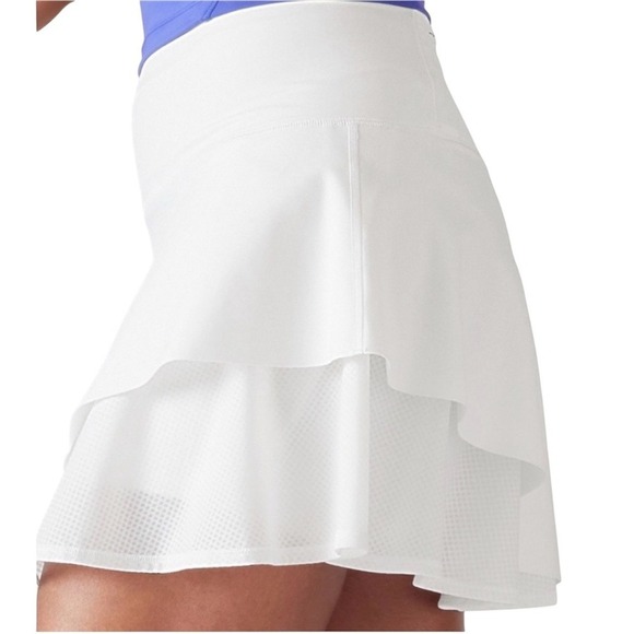 ATHLETA Ace Mesh Tennis Golf Pickleball Pockets Skort 15.5" Size Large NWT - Picture 3 of 13
